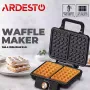 Вафельниця Ardesto (SM-L100LWAFFLE), 1200 Вт, пластік, Black