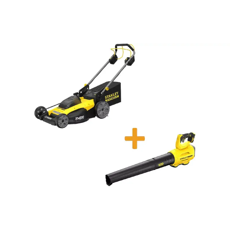 Газонокосилка Stanley FatMax, 40 л, 51 см (SFMCMWS251M+SFMCBL7M1)