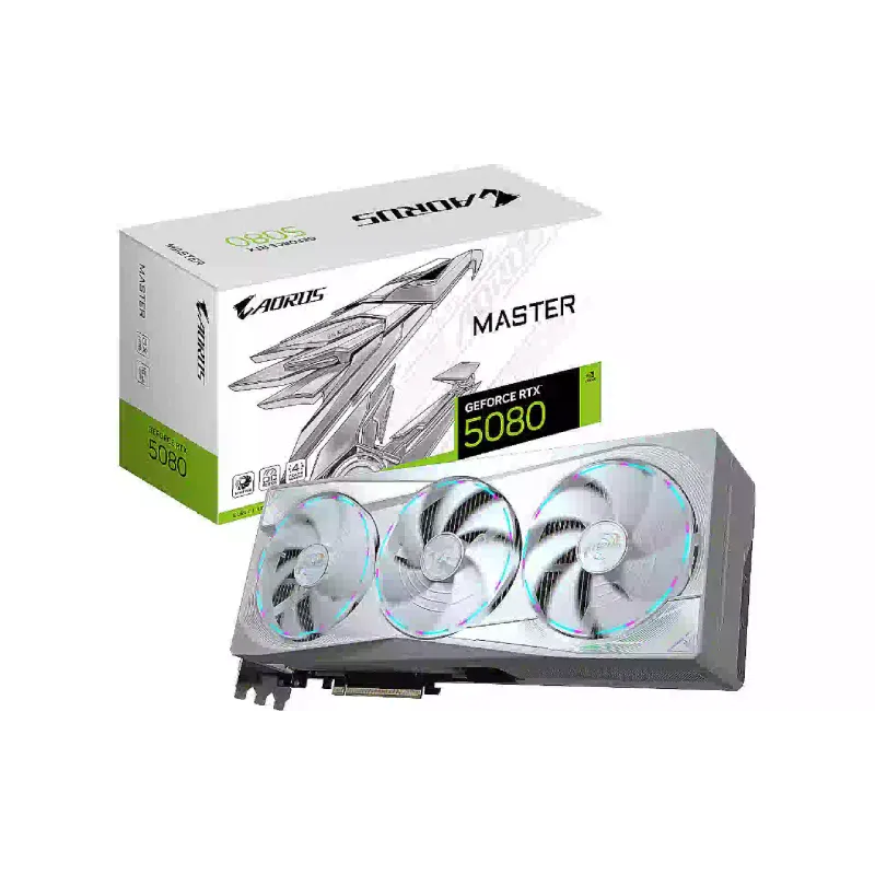 Tarjeta de video Gigabyte GeForce RTX 5080 (GV-N5080 AORUS M ICE-16GD)