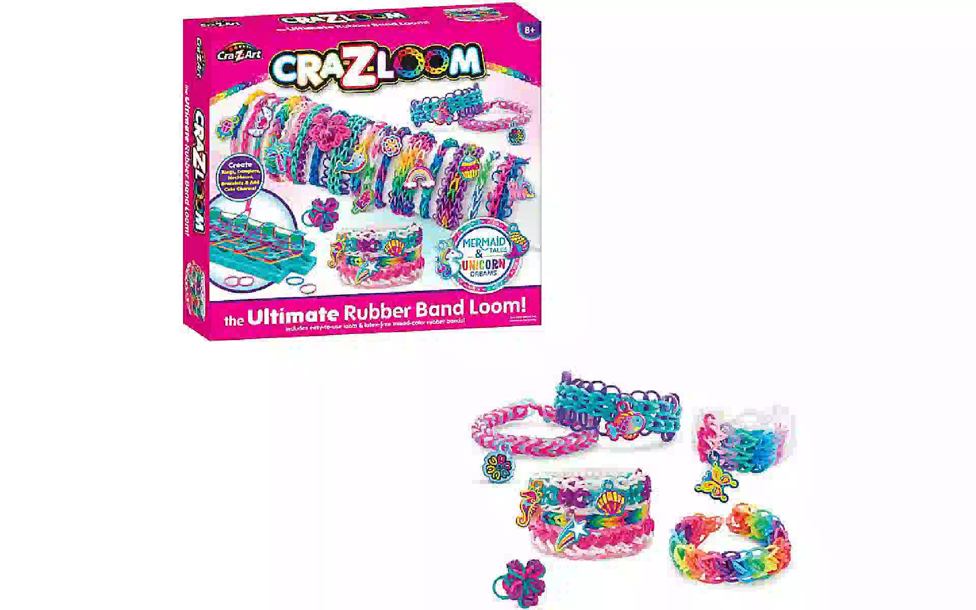 مجموعة أدوات صنع الأساور Cra-Z-Art Charm Loom Studio Mermaid and Unicorn (17350CRA) مجموعة أدوات صنع الأساور Cra-Z-Art Charm Loom Studio Mermaid and Unicorn (17350CRA)