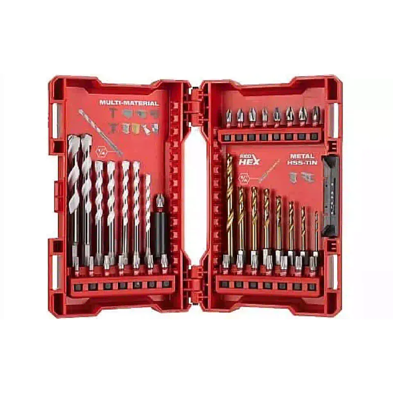 Conjunto de brocas e brocas Milwaukee (4932479853)