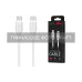 Cabo de carregamento e sincronização 2E USB-C - USB-C, White (2E-CCCC2-WH)