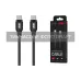 Кабел за зареждане и синхронизация 2E USB-C - USB-C, Black (2E-CCCC2-BL)