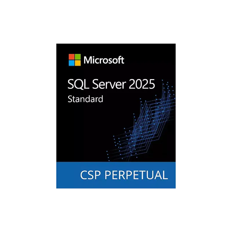 برمجة Microsoft SQL Server 2025 Standard Edition Perpetual 1 Server License, Ice (DG7GMGF0VNJS-0002)