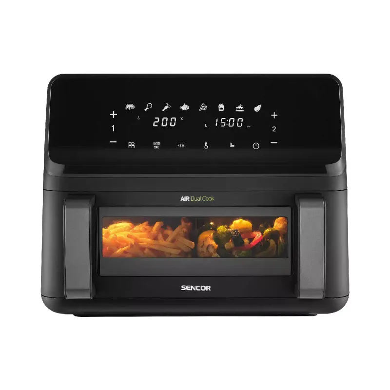 Multi-oven Sencor Dual Vita Fryer (SFR9650BK), 4.5 l, 2700 W, Black