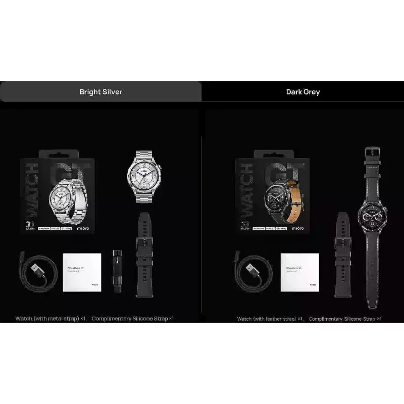 Smart watch Mibro GT 1.43" /BT 5.3 Silver (XPAW026S)