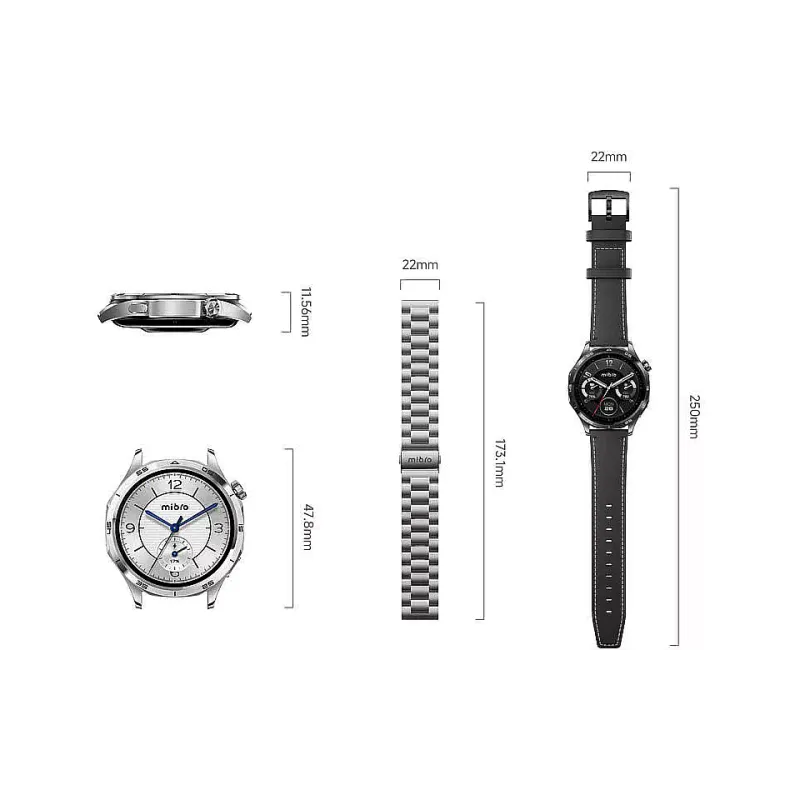 Smart watch Mibro GT 1.43" /BT 5.3 Silver (XPAW026S)
