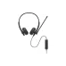 Headset Dell Wired Headset WH125, Black (520-BBLV)