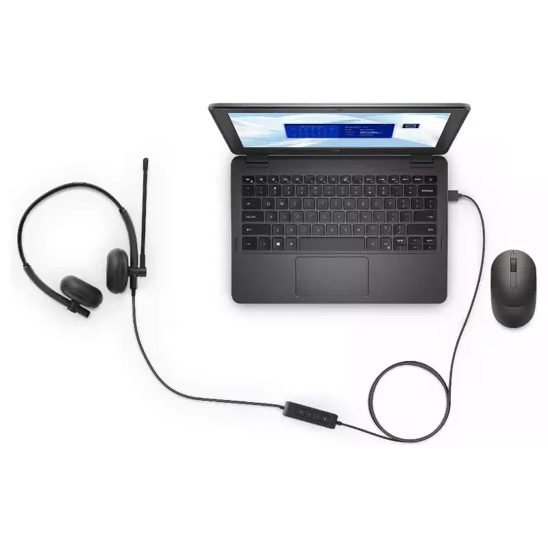 Headset Dell Wired Headset WH125 (520-BBLV), Black