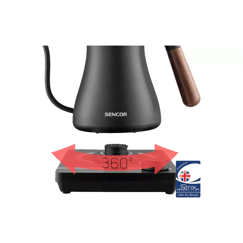 Electric kettle Sencor (SWK2828BK), 600 ml, Black