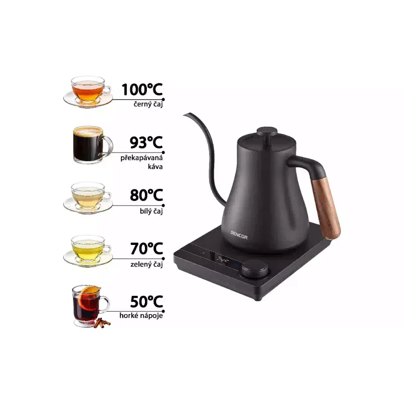 Electric kettle Sencor (SWK2828BK), 600 ml, Black