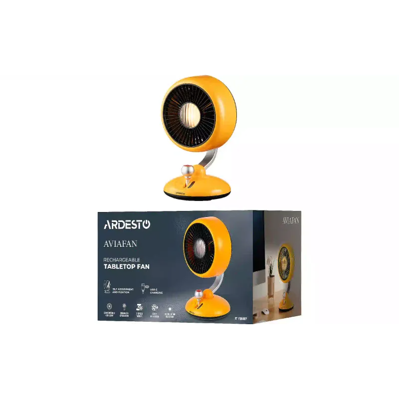 مروحة طاولة Ardesto AviaFan, Yellow (FT-F3600Y)