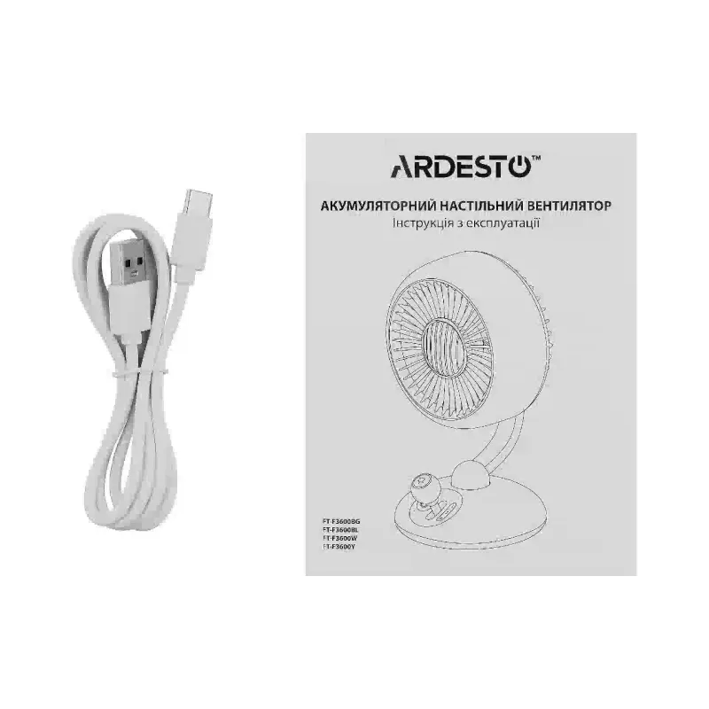 مروحة طاولة Ardesto AviaFan, Black (FT-F3600BL)
