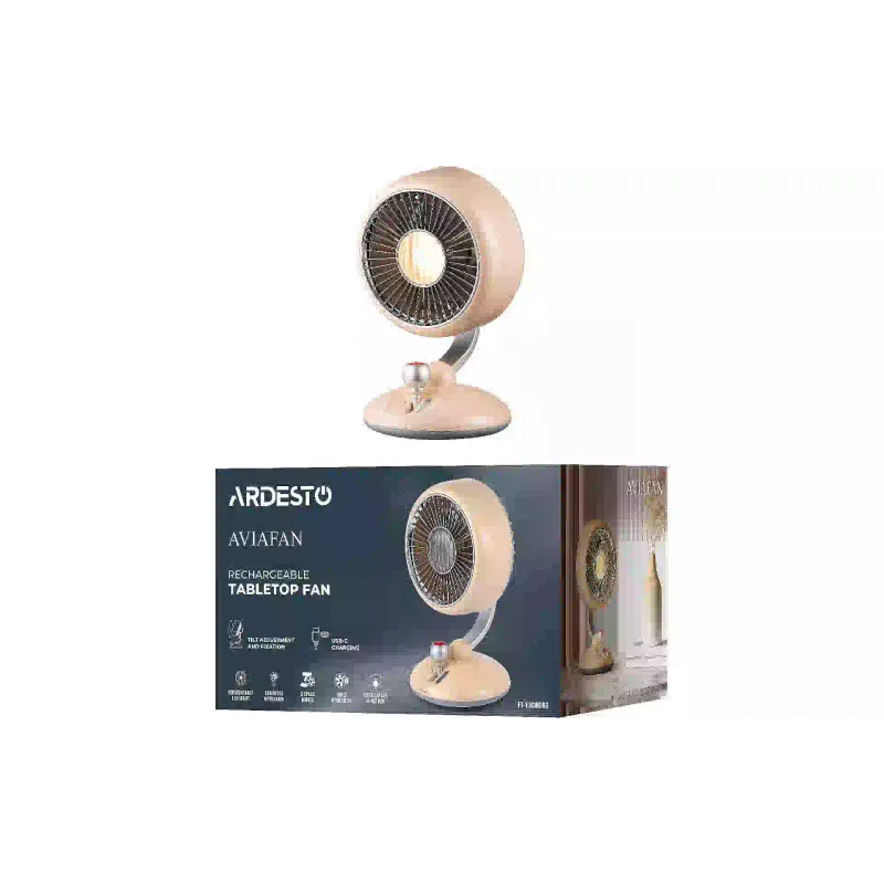 Вентилятор настільний Ardesto AviaFan (FT-F3600BG), Beige