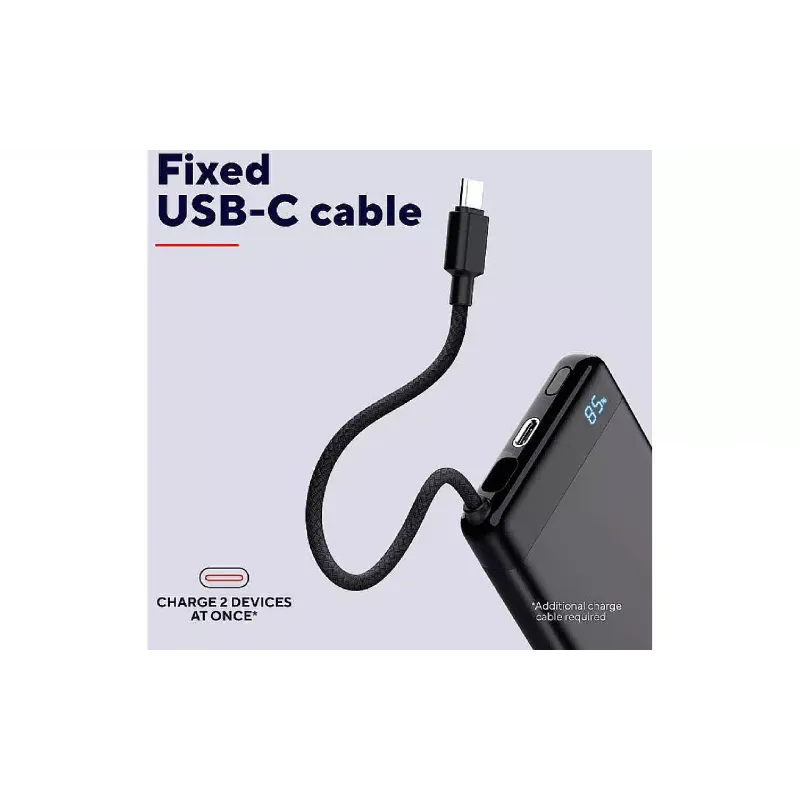 Banco de energía Trust 10000 mAh, Black (25880_TRUST)