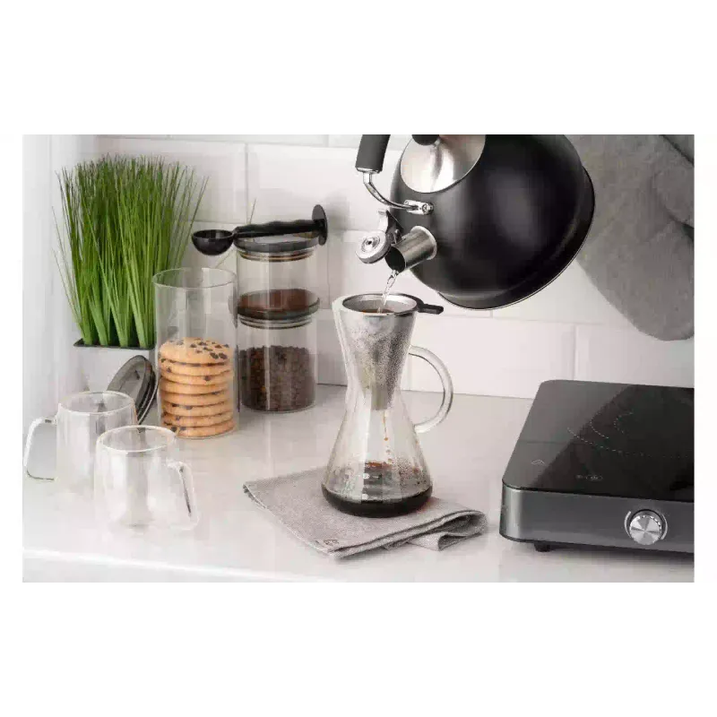 Chemex για την παρασκευή καφέ με φίλτρο Ardesto Black Mars, Transparent (AR0706CMB)