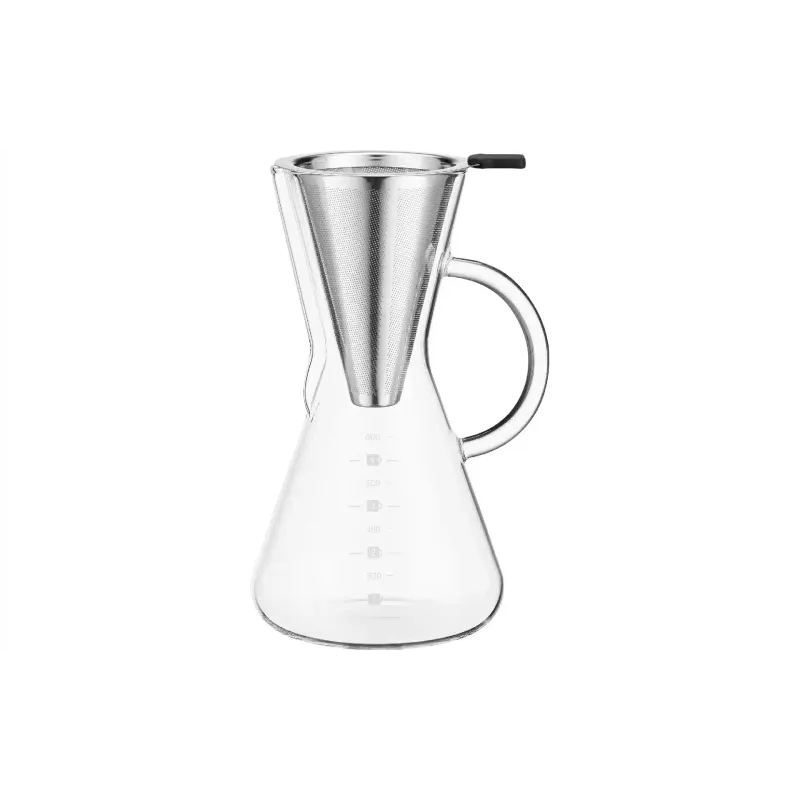 Chemex για την παρασκευή καφέ με φίλτρο Ardesto Black Mars, Transparent (AR0706CMB)