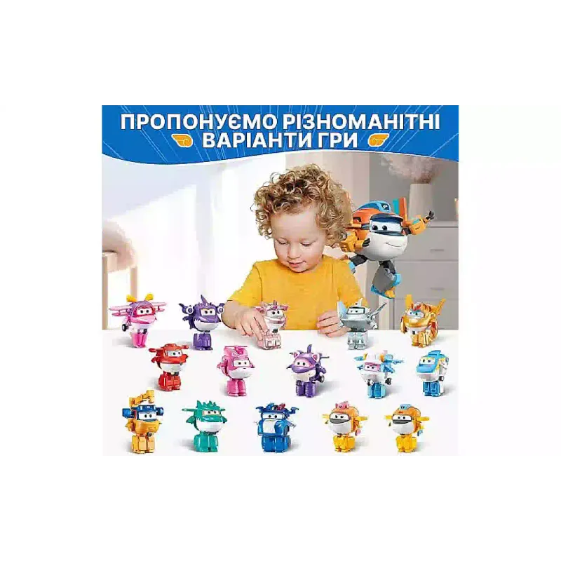 Figura do transformador Super Wings Transform-a-Bots Taki (YW780058)