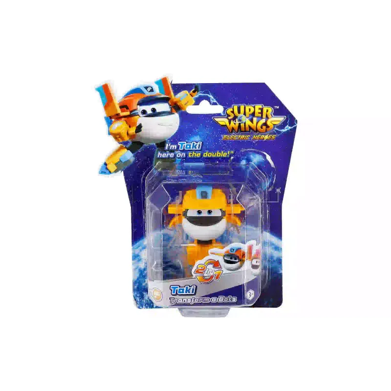 Figura do transformador Super Wings Transform-a-Bots Taki (YW780058)