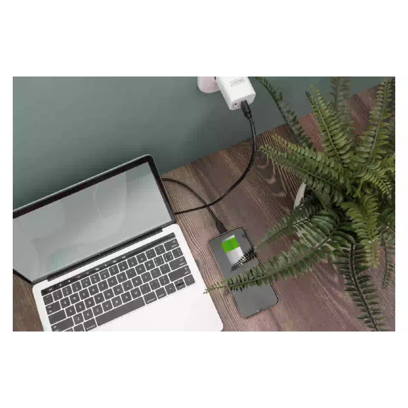 Καλώδιο Digitus USB-A - USB-C, Black (AK-300148-030-S)