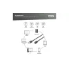 Καλώδιο Digitus USB-A - USB-C, Black (AK-300148-030-S)