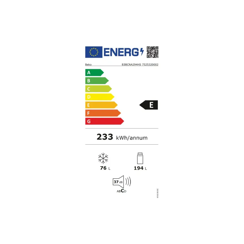 Beépített hűtőszekrény Beko, White (B3BCNA294HS)