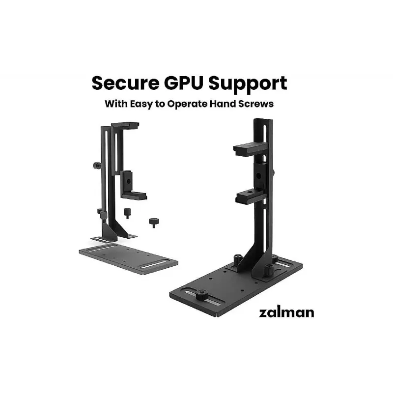 Βάση VGA με οθόνη Zalman VS2, Black (ZM-VS2)