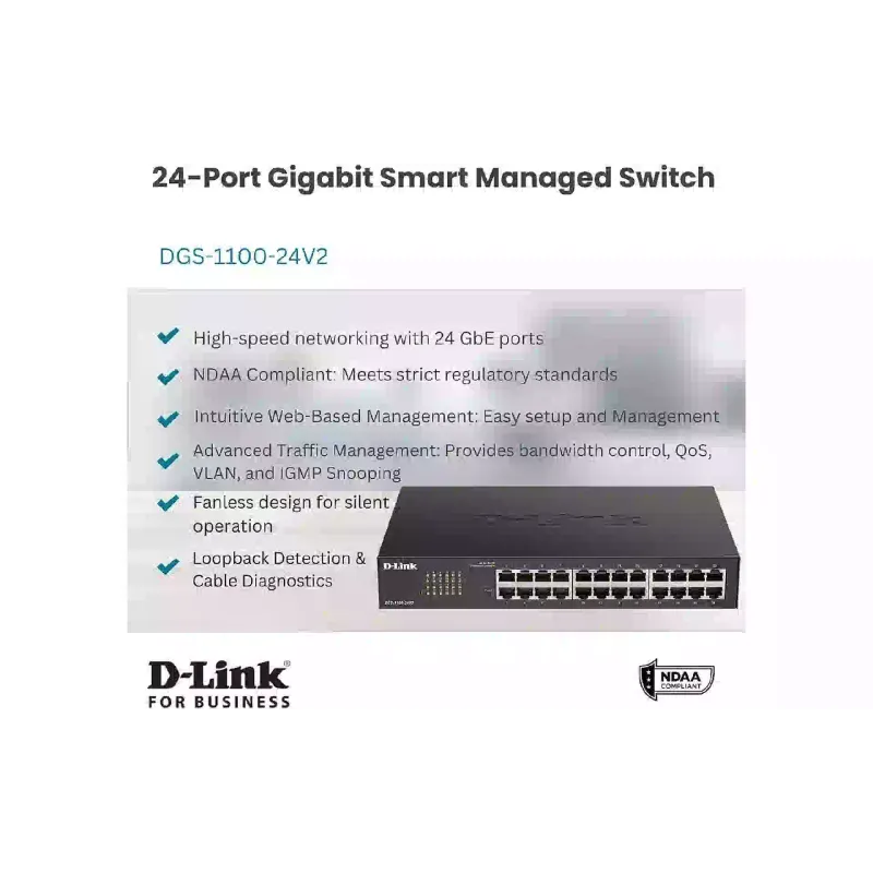 يُحوّل D-Link (DGS-1100-24V2)