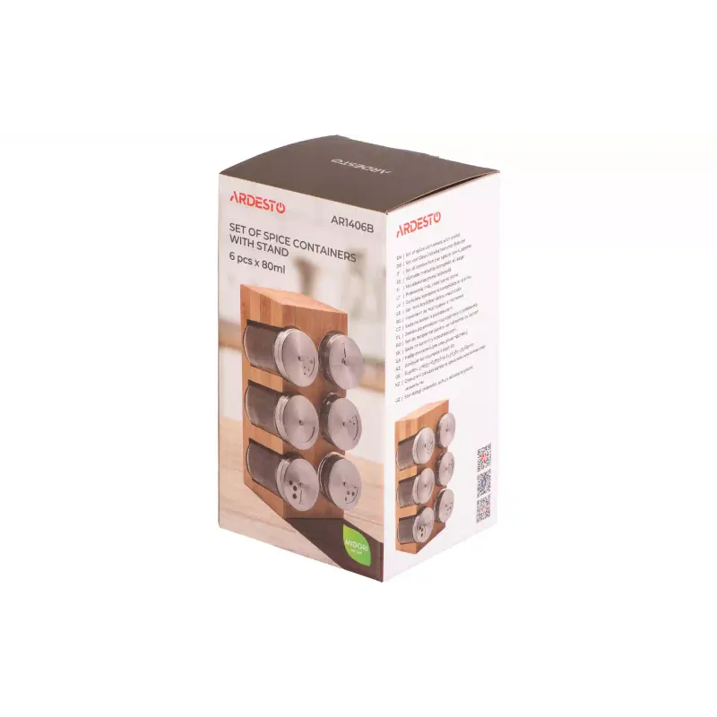 A set of containers for spices Ardesto Midori (AR1406B), 80 ml