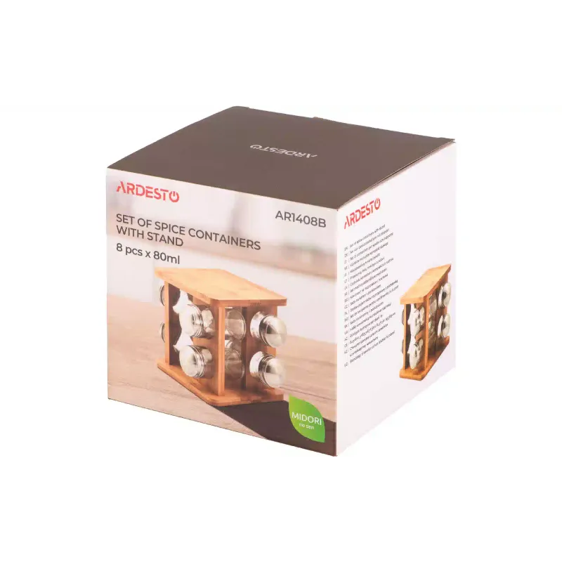 A set of containers for spices Ardesto Midori (AR1408B), 80 ml