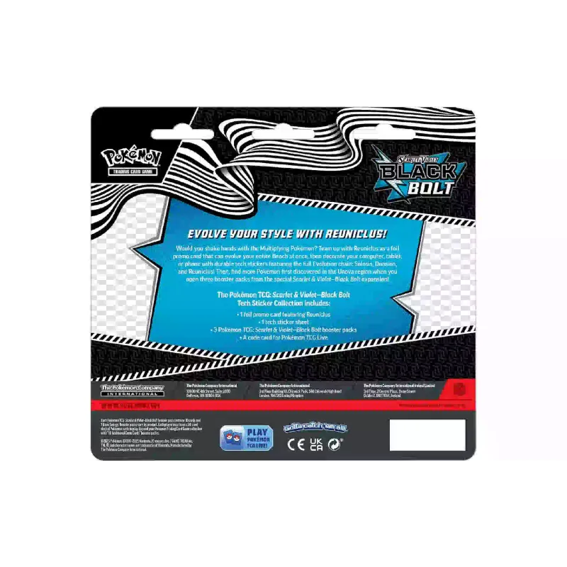 Card game Pokemon TCG Black Bolt - Tech Sticker Collection SV10.5 (196214119109)