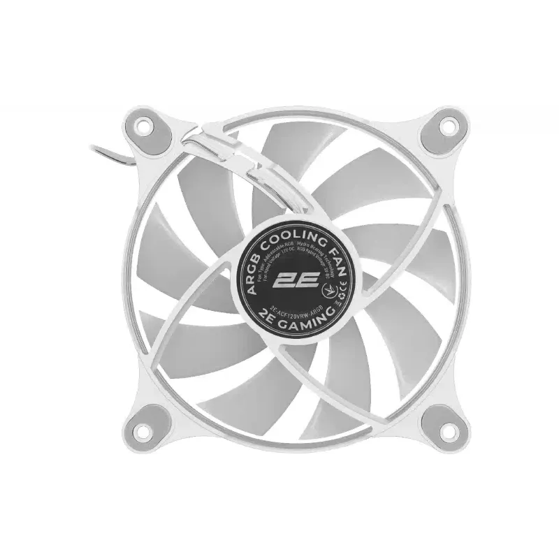 مروحة العلبة 2E, White (2E-ACF120VRW-ARGB)