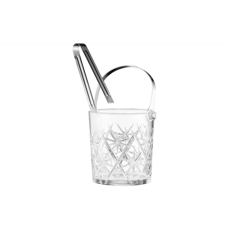 Balde de gelo com pinça Ardesto Alba, Transparent (AR5044)