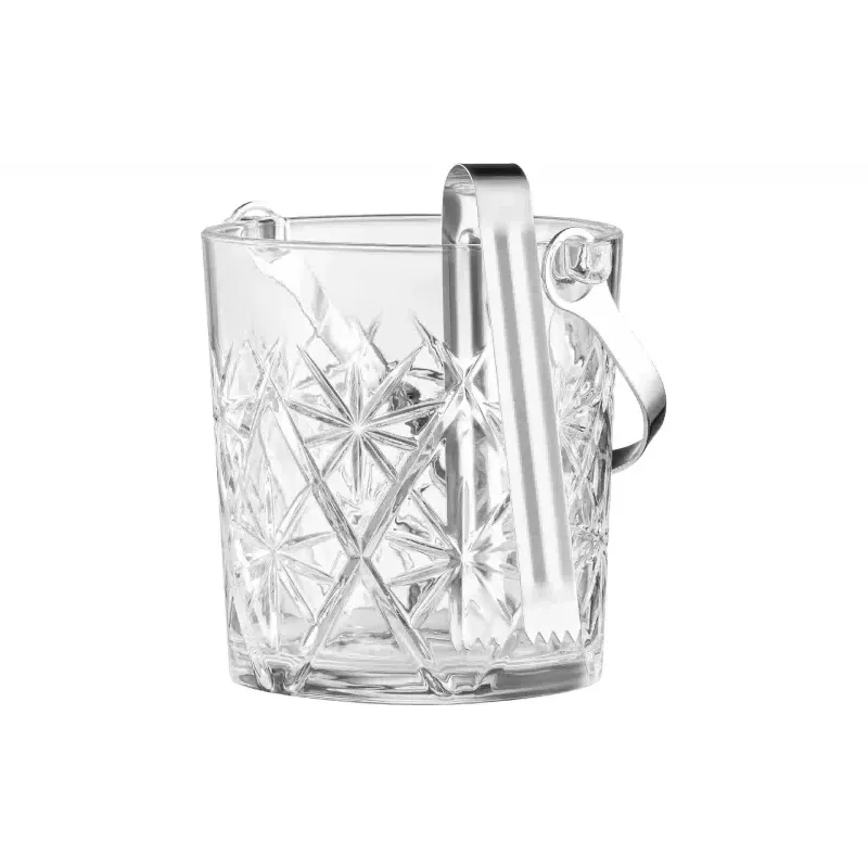 Balde de gelo com pinça Ardesto Alba, Transparent (AR5044)