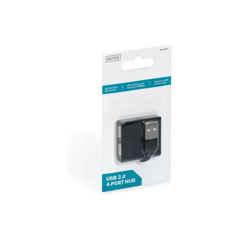USB-vozlišče Digitus, Black (DA-70217)