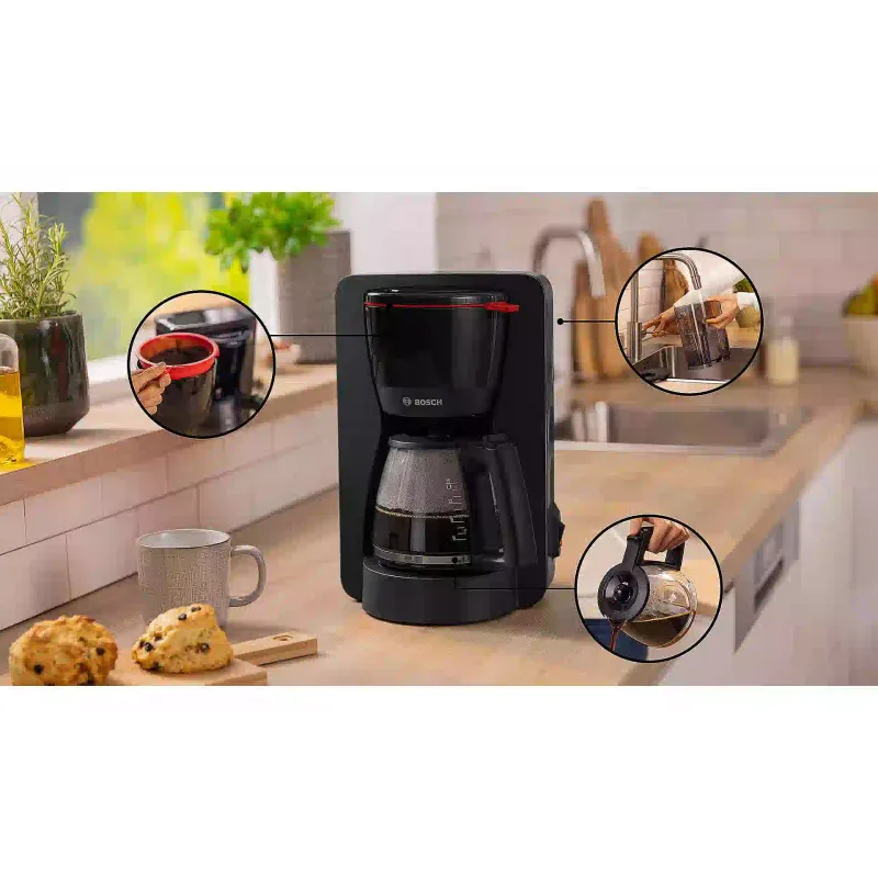 ماكينة صنع القهوة بالتنقيط Bosch, Black (TKA2M113)