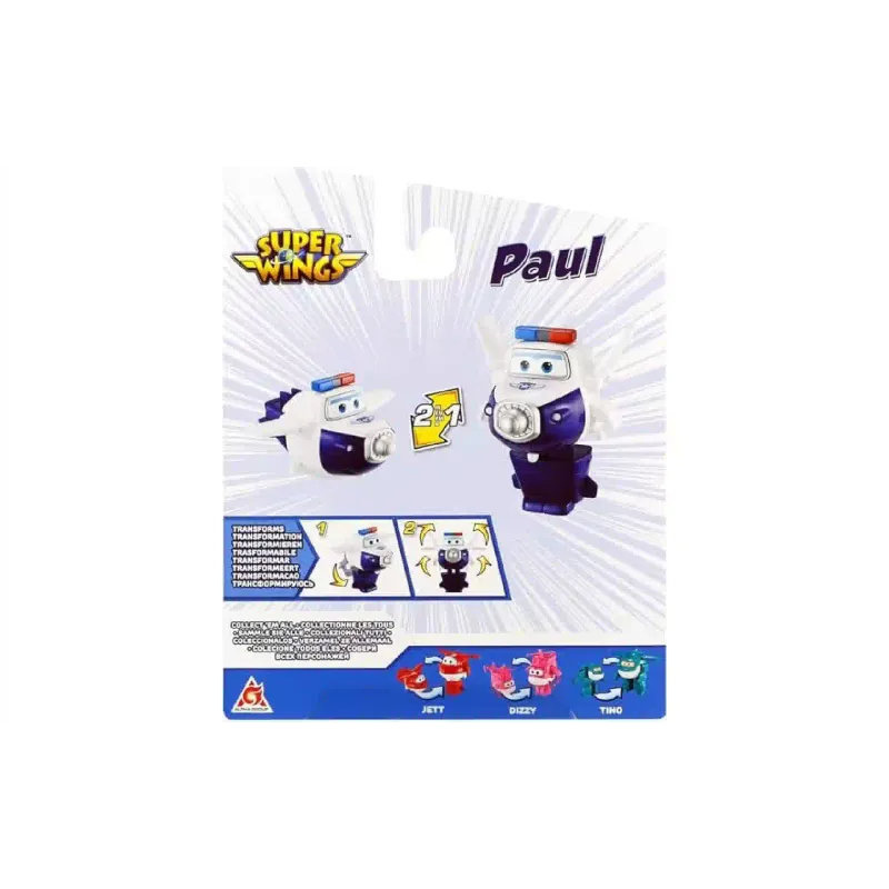 Figura do transformador Super Wings Transforming Paul (EU780624)