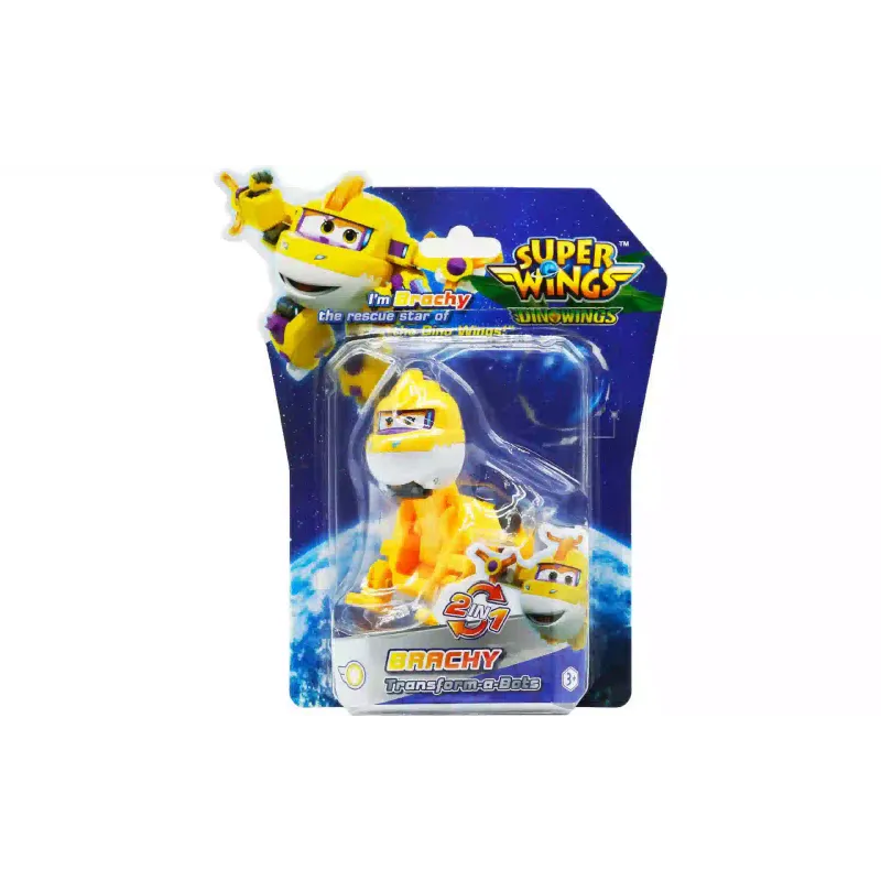 Figura de transformador Super Wings Transform-a-Bots Brachy (YW790043)