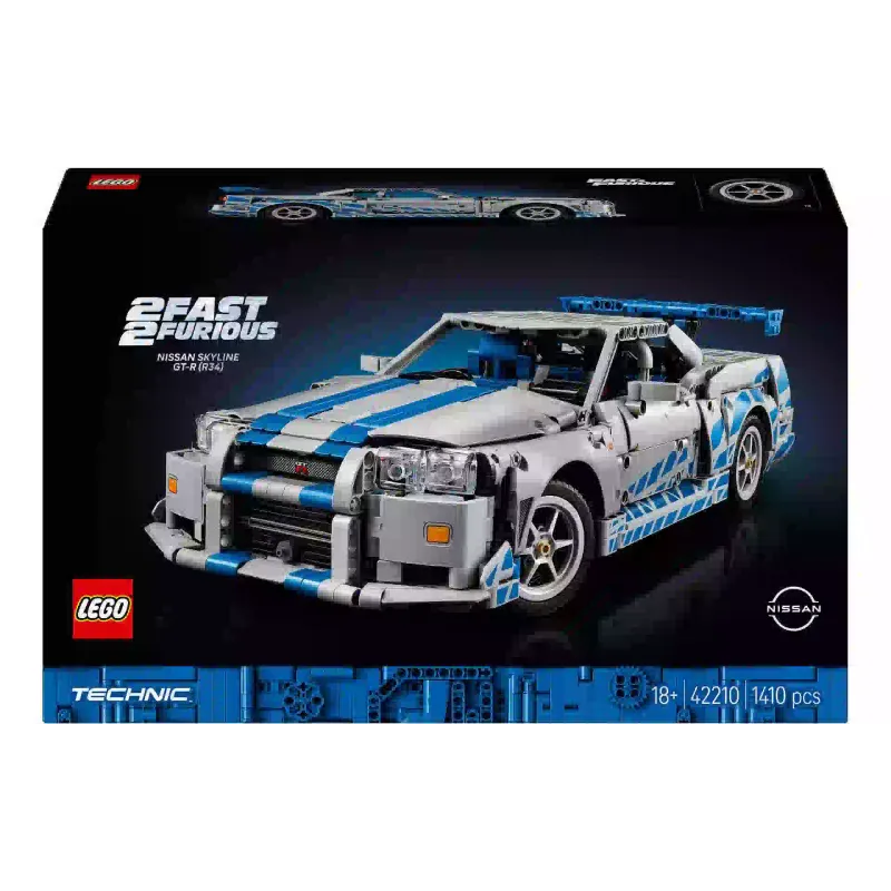 Konstruktőr LEGO Technic 2 Fast 2 Furious Nissan Skyline GT-R (R34) Car (42210)
