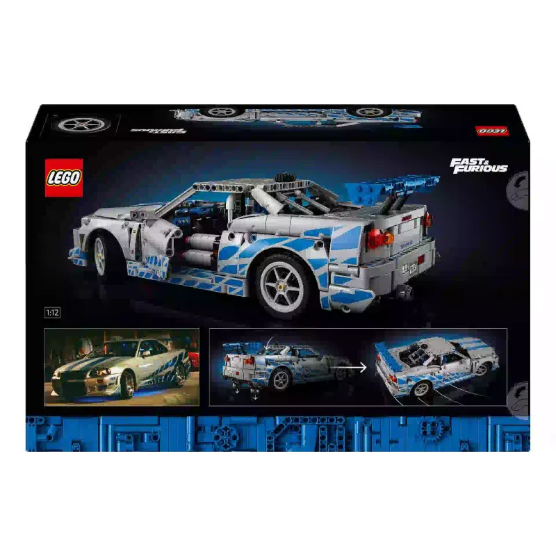 Konstruktőr LEGO Technic 2 Fast 2 Furious Nissan Skyline GT-R (R34) Car (42210)