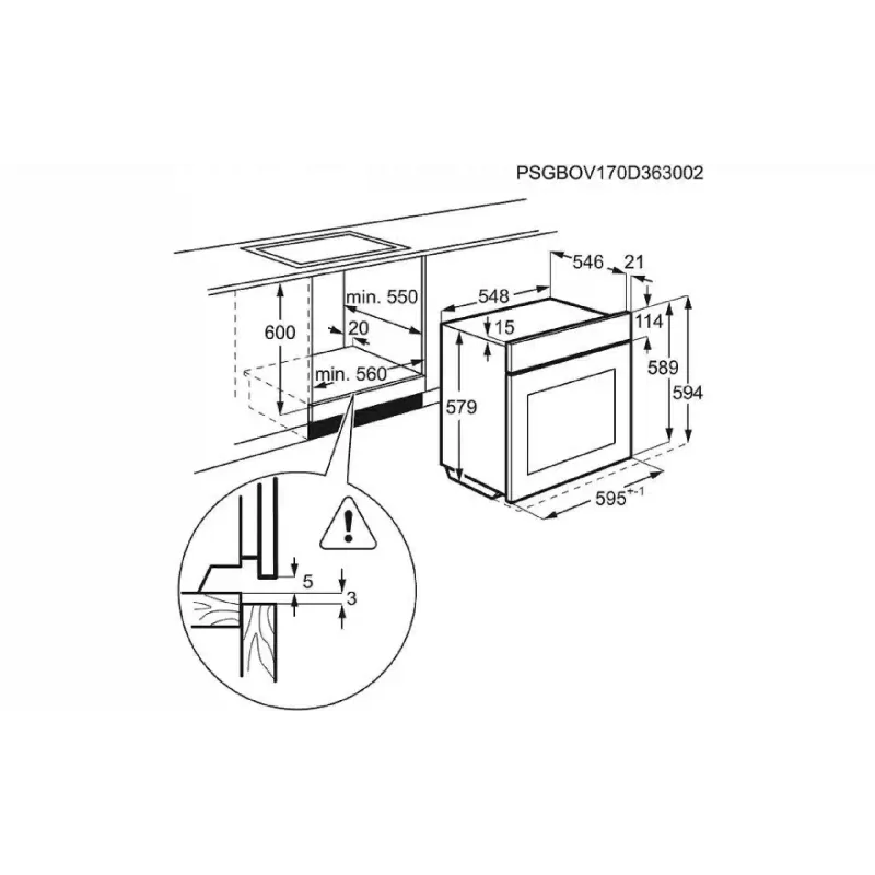 Forno embutido Electrolux, Black (OPEB2520R)