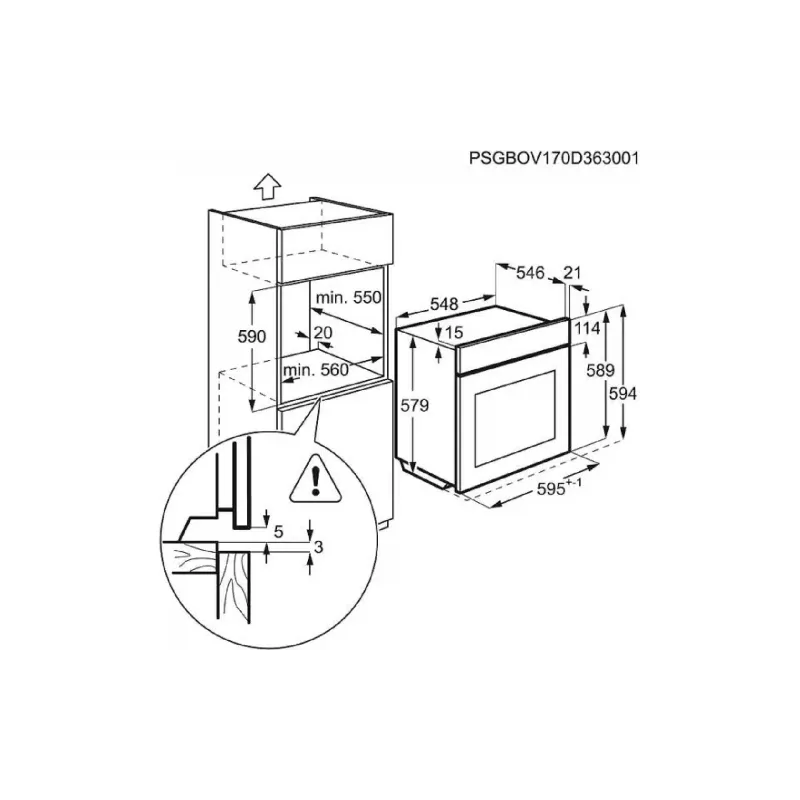 Forno embutido Electrolux, Black (OPEB2520R)