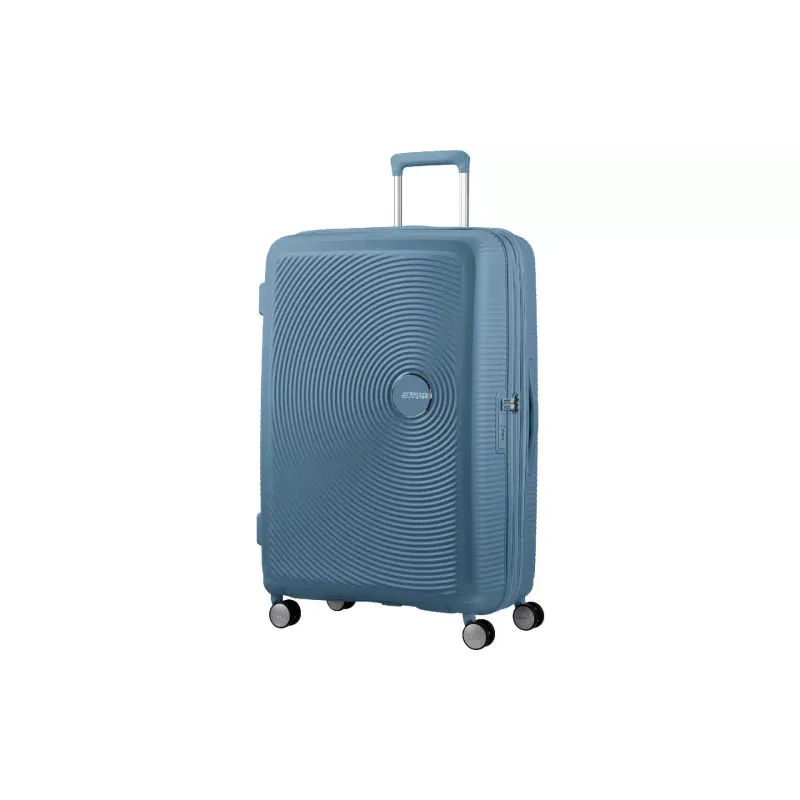 Куфар на 4 колела American Tourister Soundbox, Grey/Blue (32Gx51003)