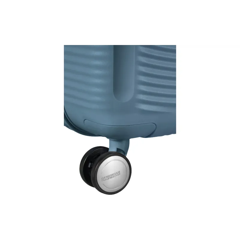 Куфар на 4 колела American Tourister Soundbox, Grey/Blue (32Gx51003)