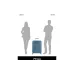Валіза на 4 колесах American Tourister Soundbox (32Gx51003), 110/97 л, большой, поліпропілен, Grey/Blue
