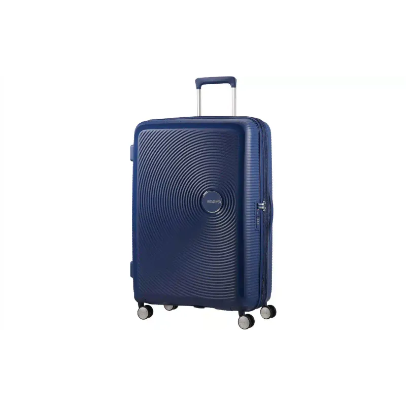 Валіза на 4 колесах American Tourister Soundbox (32Gx41003), 110/97 л, большой, поліпропілен, Dark Blue
