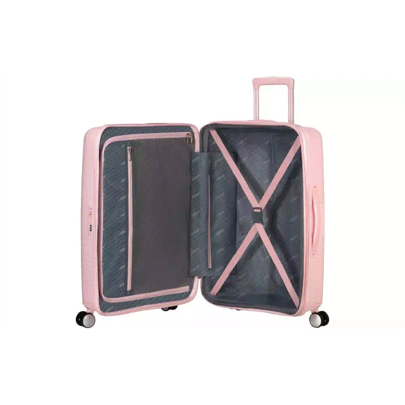 Валіза на 4 колесах American Tourister Soundbox (32Gx60002), 81/71.5 л, средний, поліпропілен, Pastel Pink