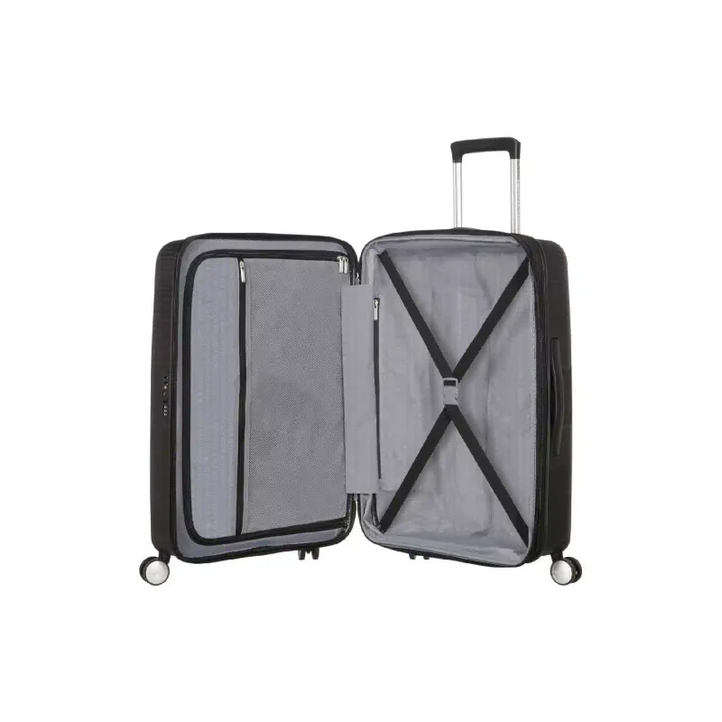 Валіза на 4 колесах American Tourister Soundbox (32Gx09002), 81/71.5 л, средний, поліпропілен, Black
