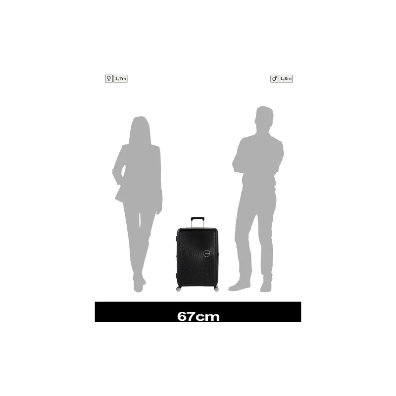 Валіза на 4 колесах American Tourister Soundbox (32Gx09002), 81/71.5 л, средний, поліпропілен, Black