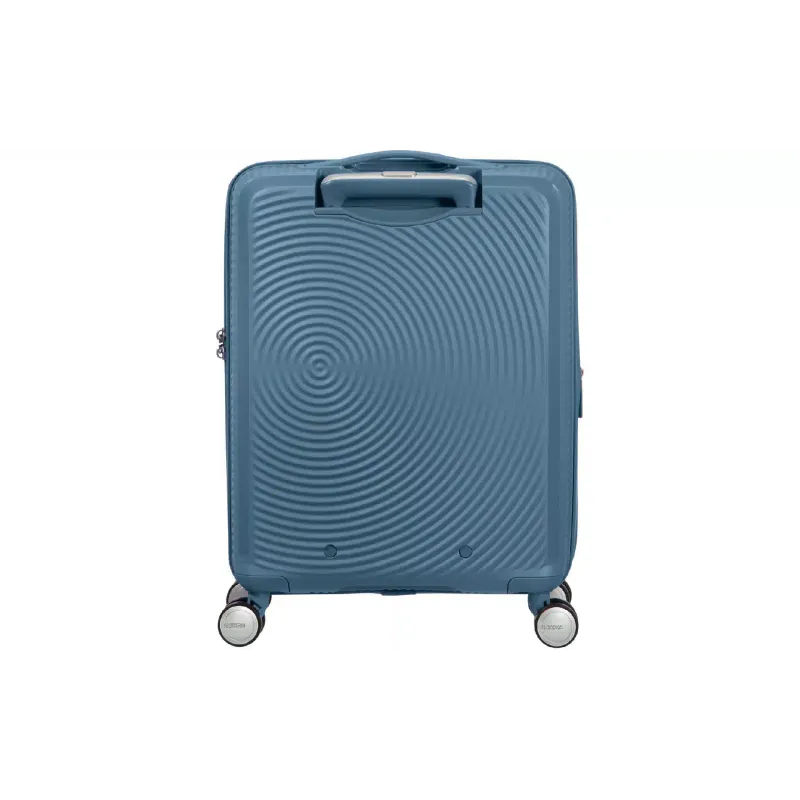 Валіза на 4 колесах American Tourister Soundbox (32Gx51001), 41/35.5 л, поліпропілен, Grey/Blue